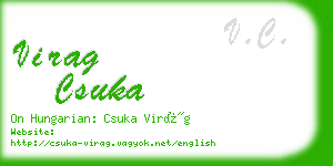 virag csuka business card